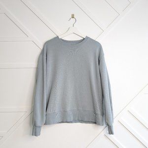 Aritzia TNA Cozy AF fleece BF crew neck sweatshirt SZ 1